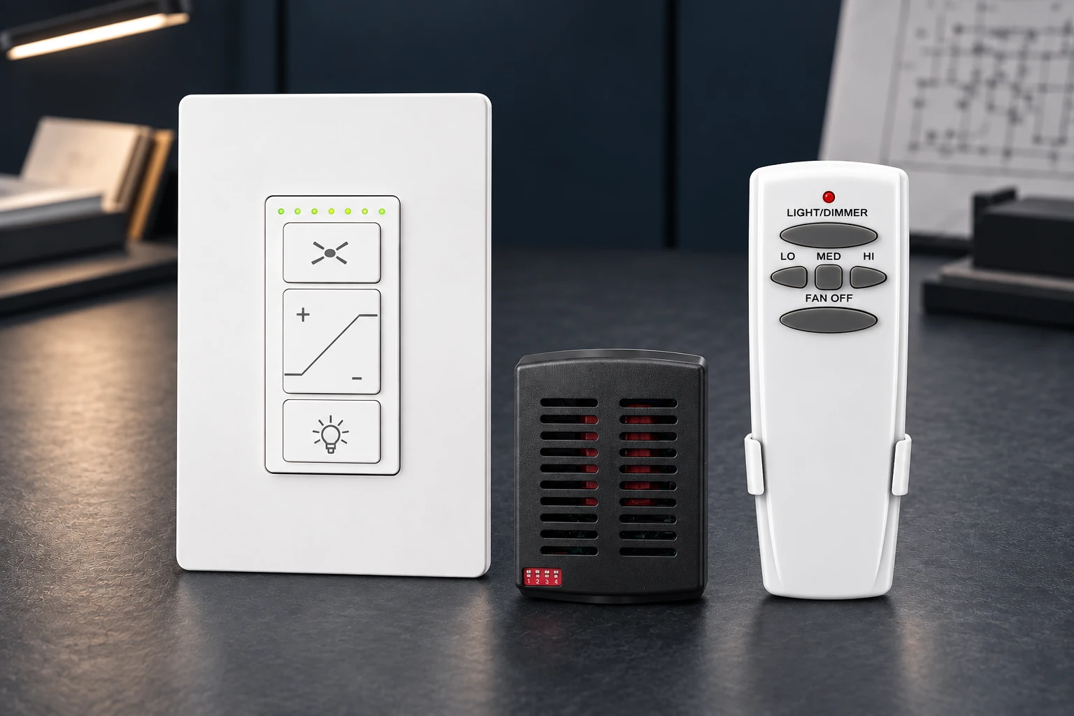 068-HD5-MINI-R28 product kit in a navy engineering studio
